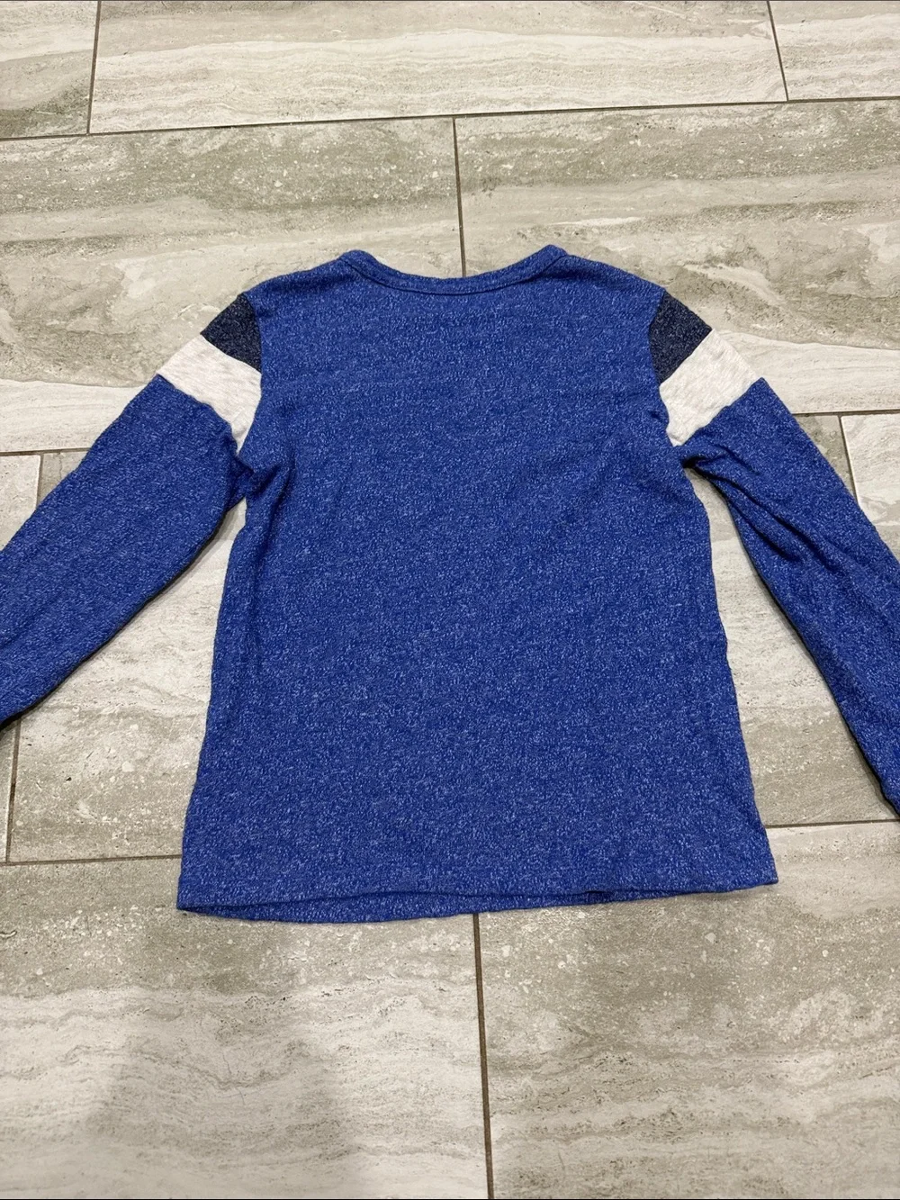 OshKosh B'gosh Royal Blue Long Sleeve Tee with Contrast Stripes